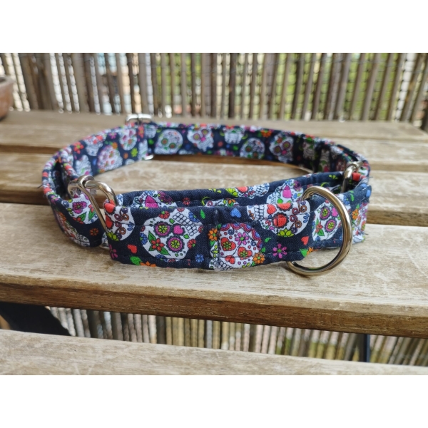 collar martingale calavera flores 2