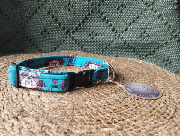 collar click 2cm rosas