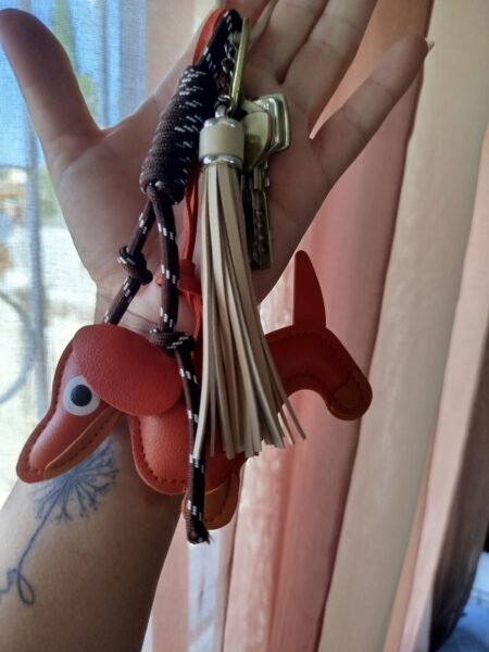 Llavero de cuero mascotas #1