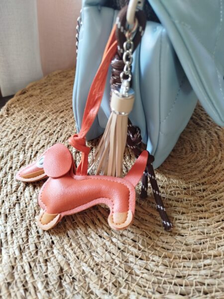 llavero de cuero mascotas